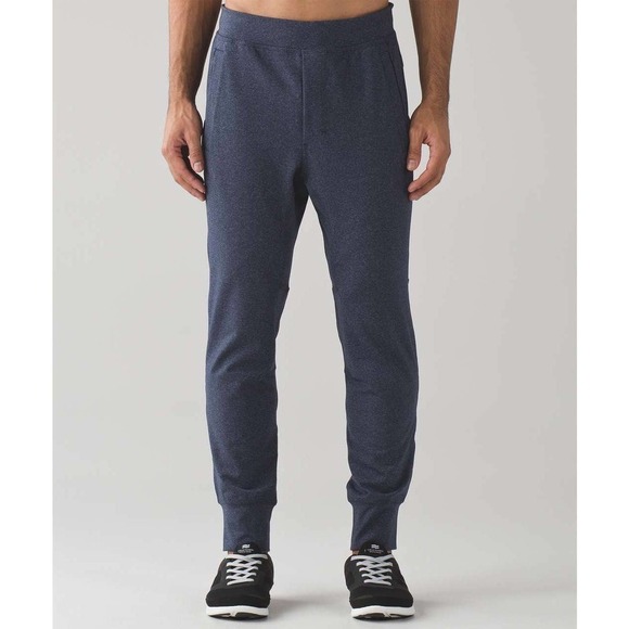 Lululemon Intent Jogger 30" Luon Drawstring Pants Heathered Nautical Navy Small - Picture 1 of 15